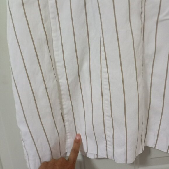 Bershka White & Black Striped Sleeveless Blazer Dress Womens S Midi - Picture 10 of 14